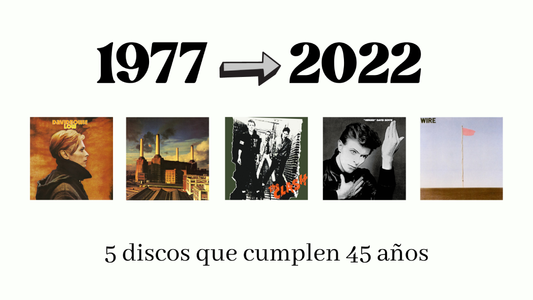 5 discos cumplen 45 años en 2022